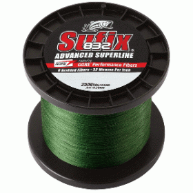 Sufix 832&reg; Advanced Superline&reg; Braid - 30lb - Low-Vis Green - 3500 yds