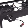 150000 BTU Double Burner Outdoor Stove BBQ Grill