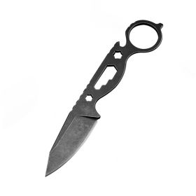 Outdoor Wilderness Survival Small Straight Knife Hunting Knife Pocket Knife (Color: As pic show, Type: Style E)