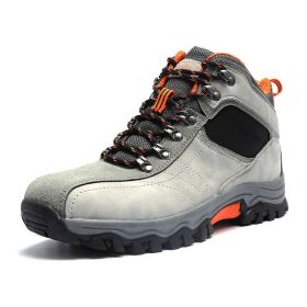 Waterproof Hiking Boots Men Autumn Winter Non-slip Lightweight Breathable Hiking Shoe Outdoor Trekking Hiking Shoes Hunting Shoe (Color: B2024-W, size: 45)