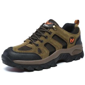 Waterproof Mens Hiking Sneakers Mountain Climbing Shoes Men Outdoor Trekking Sport Shoes Men Non-Slip Hunting Trekking Boots (Color: Dark Grey, size: 40)