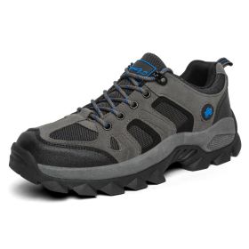 Professional High-quality All-season General Hiking Shoes Non-slip Wear-resistant Men Sneakers Breathable Casual Women Sneakers (Color: Blue, size: 43)