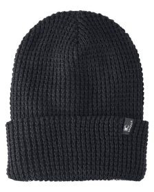 Adult Vertex Knit Beanie - BLACK MELANGE - OS (Color: BLACK MELANGE, size: OS)