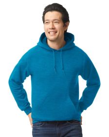 Pack Of 5 Gildan G185 Adult Heavy Blend 8 oz., 50/50 Hooded Sweatshirt (Color: ANTIQUE SAPPHIRE, size: M)