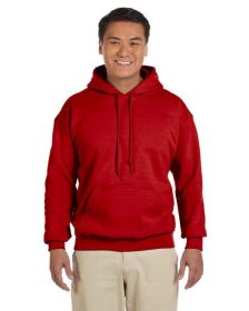 Pack Of 5 Gildan G185 Adult Heavy Blend 8 oz., 50/50 Hooded Sweatshirt (Color: Red, size: 3XL)