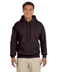 Pack Of 5 Gildan G185 Adult Heavy Blend 8 oz., 50/50 Hooded Sweatshirt (Color: DARK CHOCOLATE, size: S)