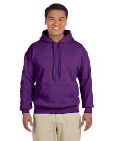 Pack Of 5 Gildan G185 Adult Heavy Blend 8 oz., 50/50 Hooded Sweatshirt (Color: Purple, size: M)