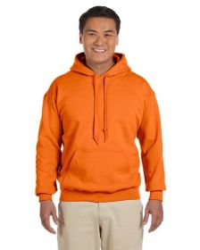 Pack Of 5 Gildan G185 Adult Heavy Blend 8 oz., 50/50 Hooded Sweatshirt (Color: S ORANGE, size: S)