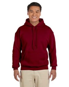 Pack Of 5 Gildan G185 Adult Heavy Blend 8 oz., 50/50 Hooded Sweatshirt (Color: GARNET, size: S)