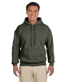 Pack Of 5 Gildan G185 Adult Heavy Blend 8 oz., 50/50 Hooded Sweatshirt (Color: MILITARY GREEN, size: 3XL)