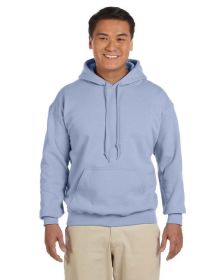 Pack Of 5 Gildan G185 Adult Heavy Blend 8 oz., 50/50 Hooded Sweatshirt (Color: Light Blue, size: L)