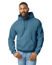 Pack Of 5 Gildan G185 Adult Heavy Blend 8 oz., 50/50 Hooded Sweatshirt (Color: INDIGO BLUE, size: 3XL)