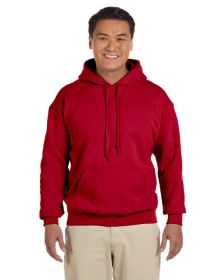 Pack Of 5 Gildan G185 Adult Heavy Blend 8 oz., 50/50 Hooded Sweatshirt (Color: CHERRY RED, size: L)