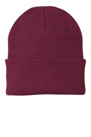 Port & Company Knit Cap CP90 (Color: Maroon, size: OSFA)