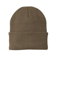 Port & Company Knit Cap CP90 (Color: Woodland Brown, size: OSFA)