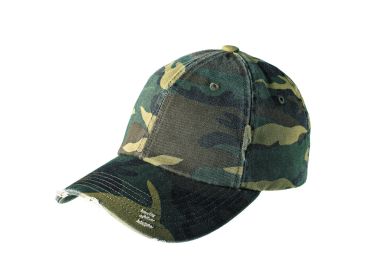 District Distressed Cap DT600 (Color: Military Camo, size: OSFA)