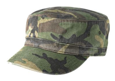 District Distressed Military Hat DT605 (Color: Military Camo, size: OSFA)