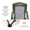 Low Folding Camping Chair, Portable Beach Chairs, Mesh Back Lounger For Outdoor Lawn Beach Camp Picnic