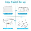 Outdoor Travel Adjustable Height Folding Camping Table